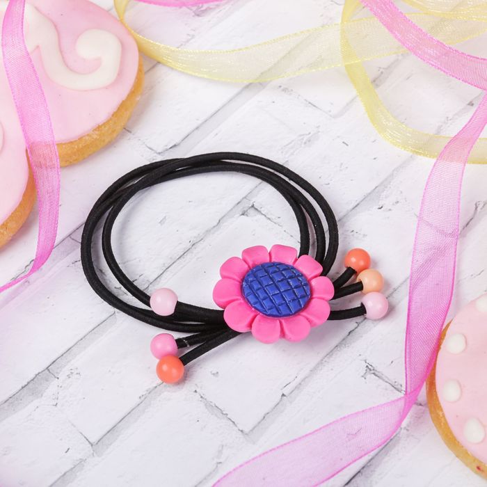 Резинка для волос "Валерия", подсолнух