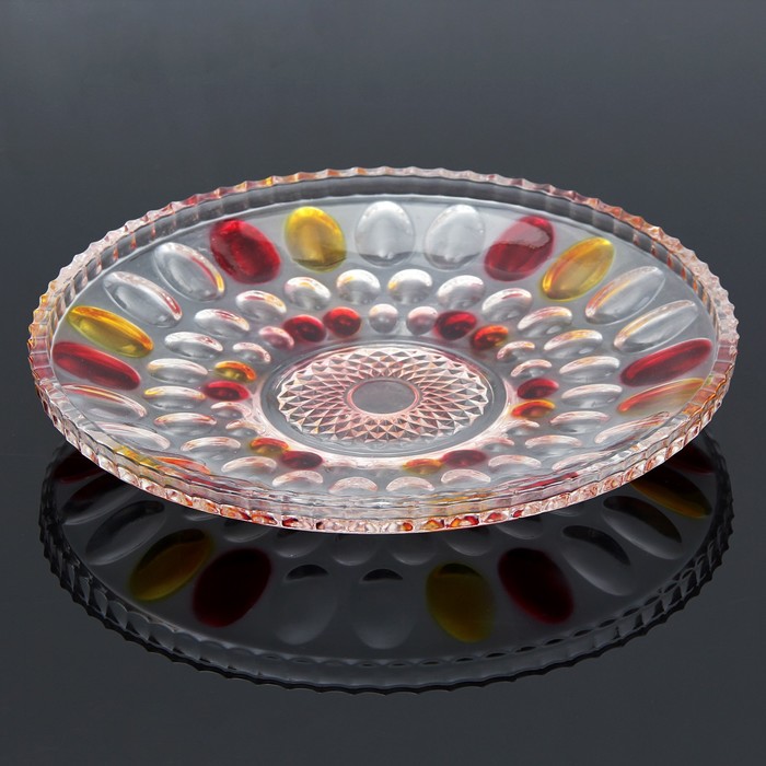 Блюдо 30 см "Цветные капли"