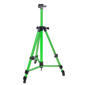Мольберт телескопический, тренога, металлический, зелёный, размер 51-153 см