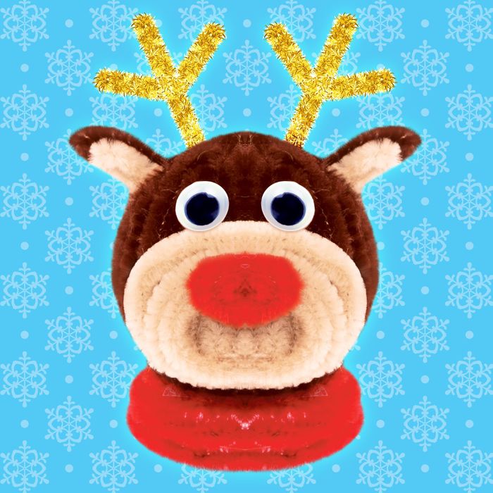 Игрушка из меховых палочек "Оленёнок"