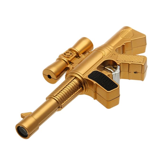 Фонарик лазер пластик "Автомат" МИКС 13х5,5х1,5 см