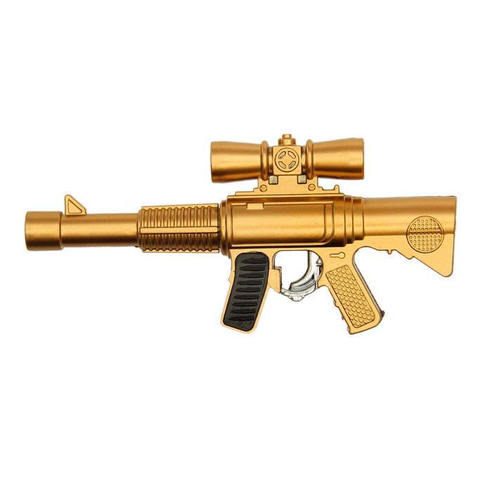 Фонарик лазер пластик "Автомат" МИКС 13х5,5х1,5 см