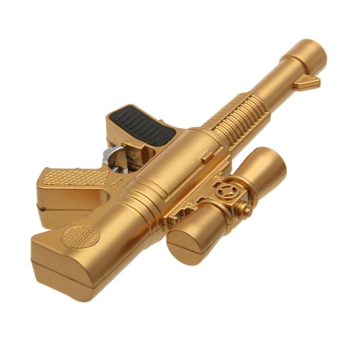 Фонарик лазер пластик "Автомат" МИКС 13х5,5х1,5 см