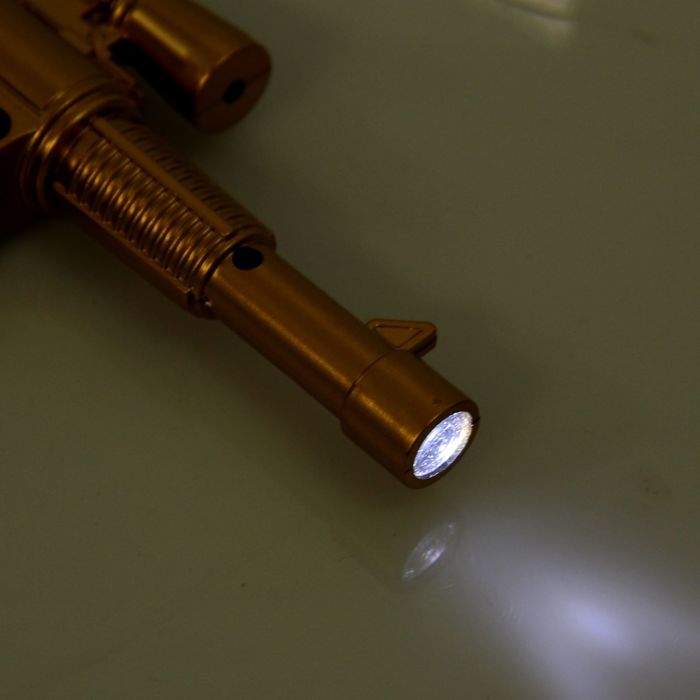 Фонарик лазер пластик "Автомат" МИКС 13х5,5х1,5 см