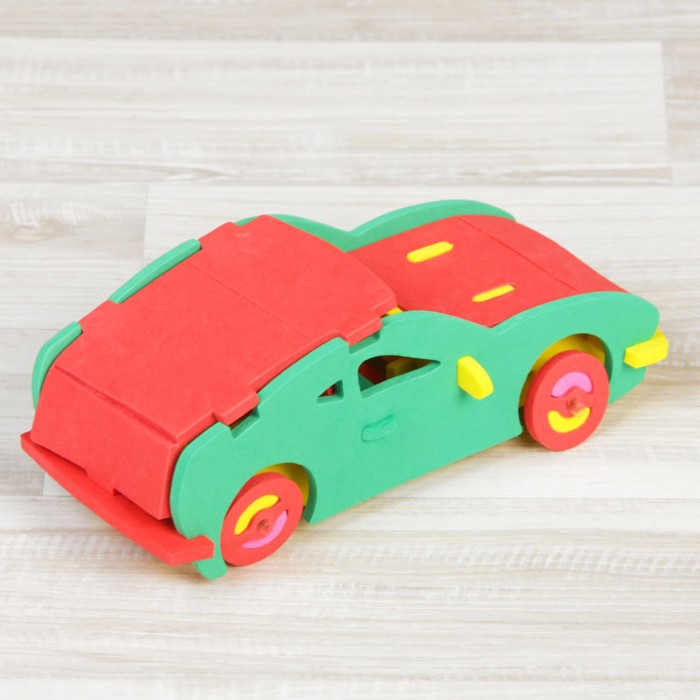 Конструктор "Мягик. Спортивная машина", цвет МИКС