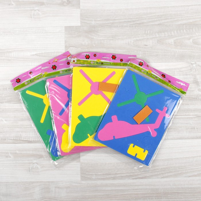 Конструктор "Мягик. Вертолёт-1", цвет МИКС