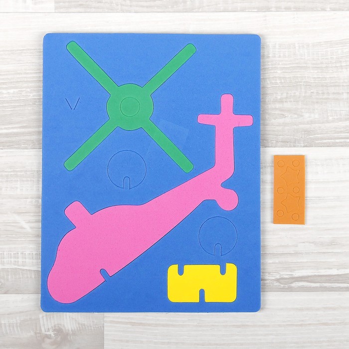 Конструктор "Мягик. Вертолёт-1", цвет МИКС