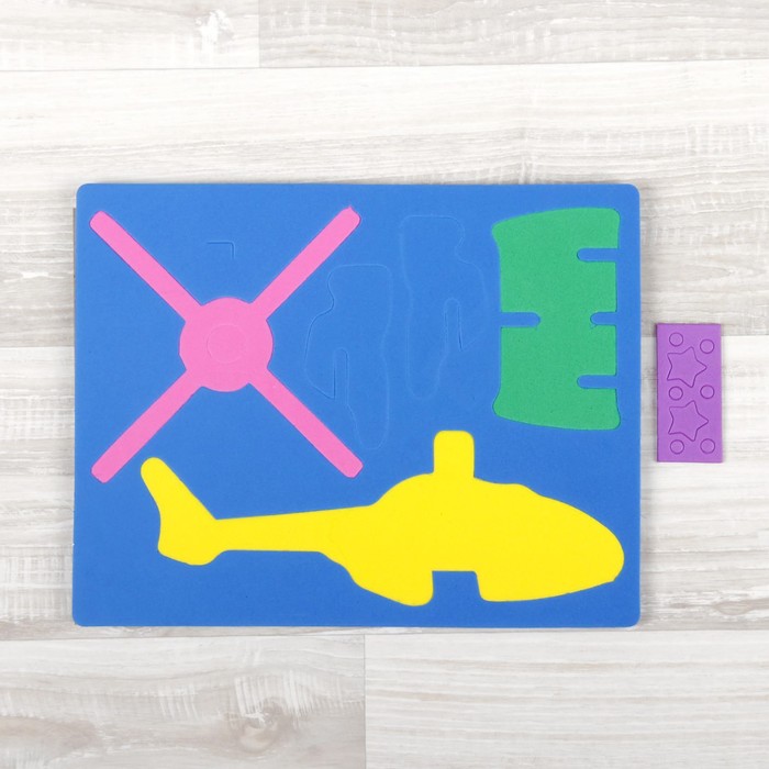 Конструктор "Мягик. Вертолёт-2", цвет МИКС