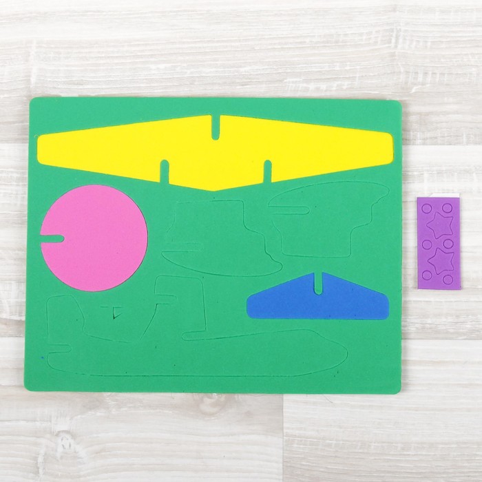 Конструктор "Мягик. Самолёт", цвет МИКС