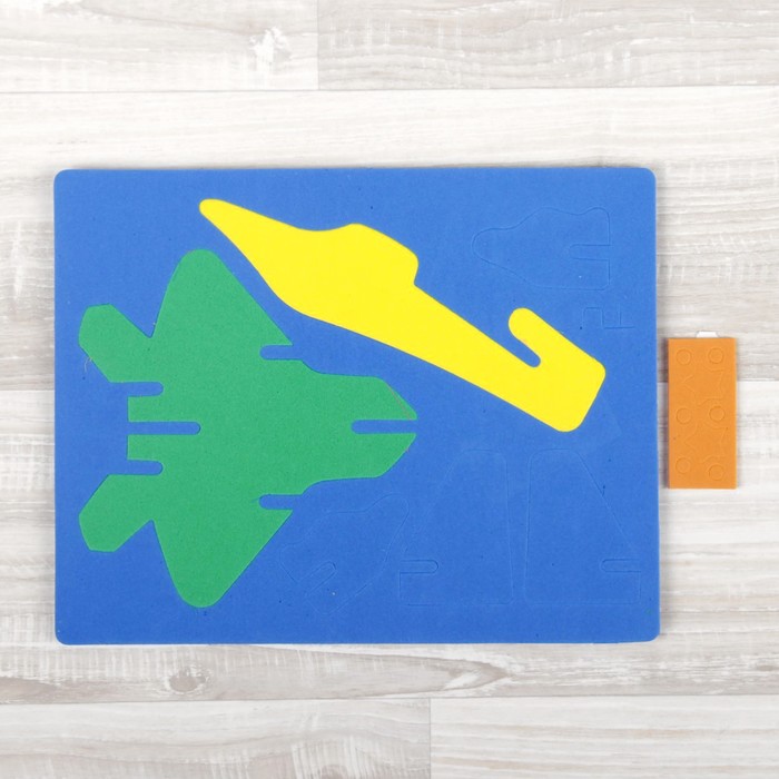 Конструктор "Мягик. Истребитель-3", цвет МИКС