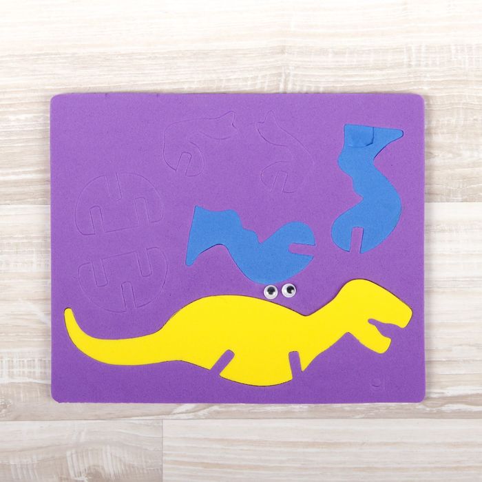 Конструктор "Мягик" Динозавр", цвет МИКС