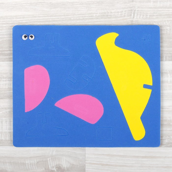 Конструктор "Мягик" Попугай", цвет МИКС