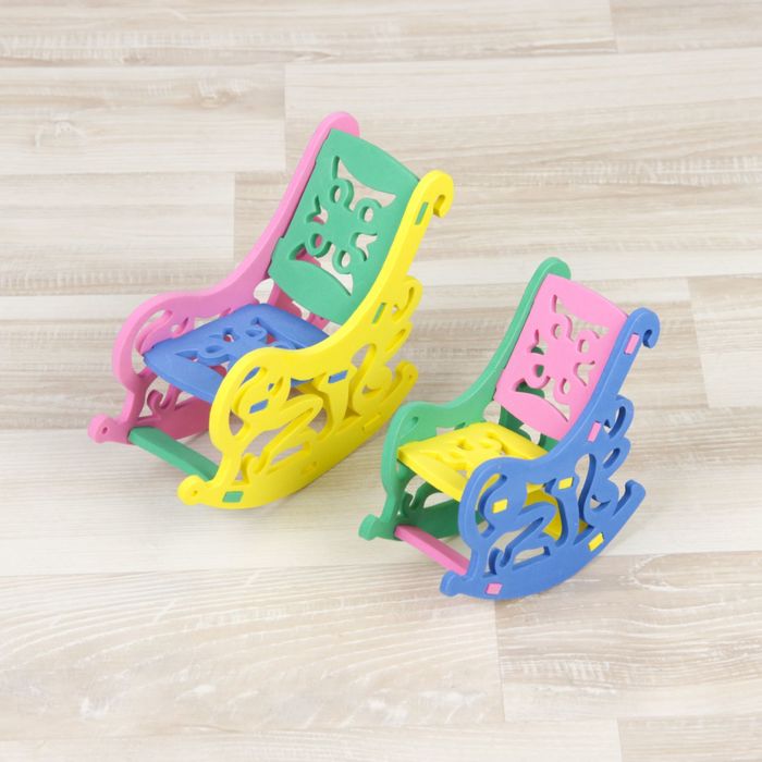 Конструктор "Мягик", кукольная мебель, кресла, цвет МИКС