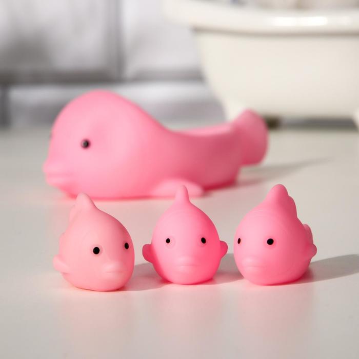 Набор для игры в ванне «Рыбки», 4 шт., МИКС