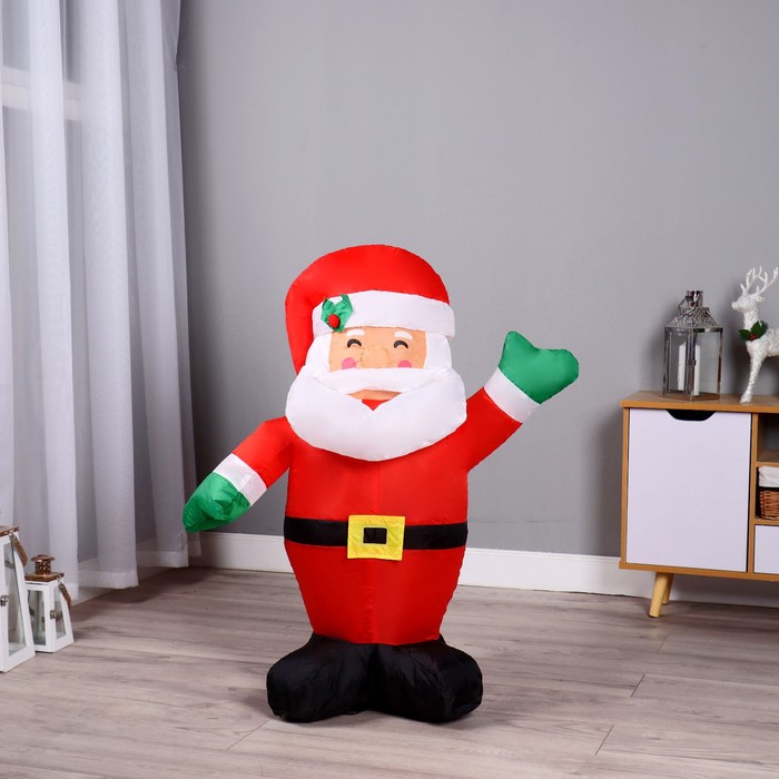 Надувная фигура Дед Мороз машет рукой, 90 см