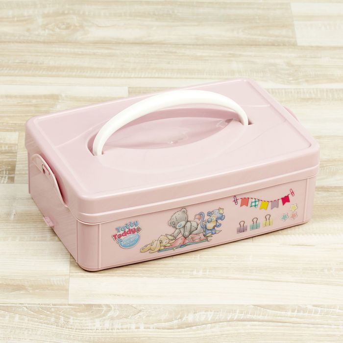 Коробка универсальная с ручкой с аппликацией "Me to you" 245х160х80 мм (розовый)