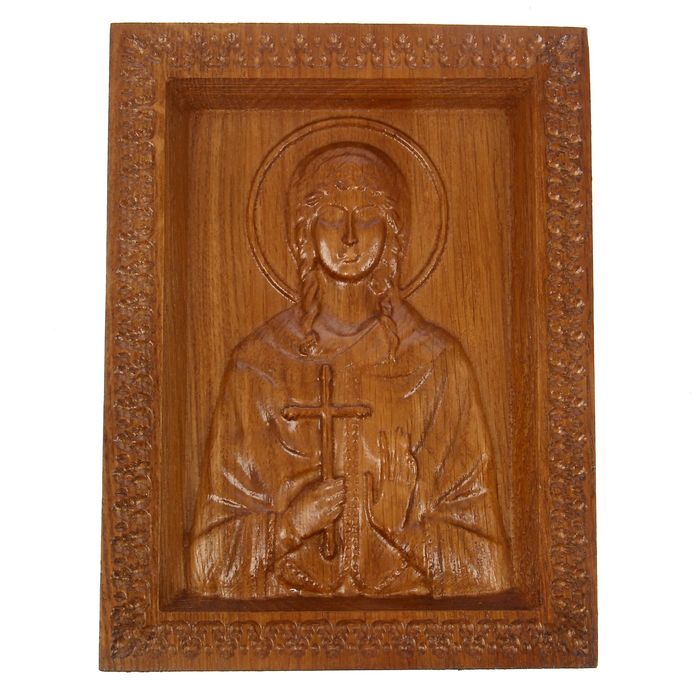 Резная икона "Святая Наталья"
