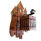 Бра деревянное "Ветер", оформление замок