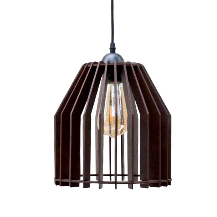 Люстра-подвес деревянная "Дайона", стиль лофт