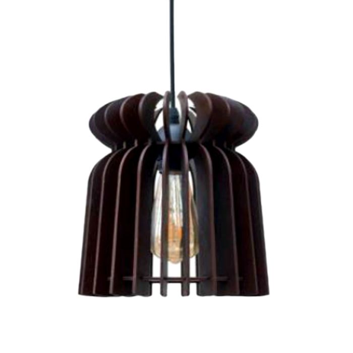 Люстра-подвес деревянная "Партена", стиль лофт