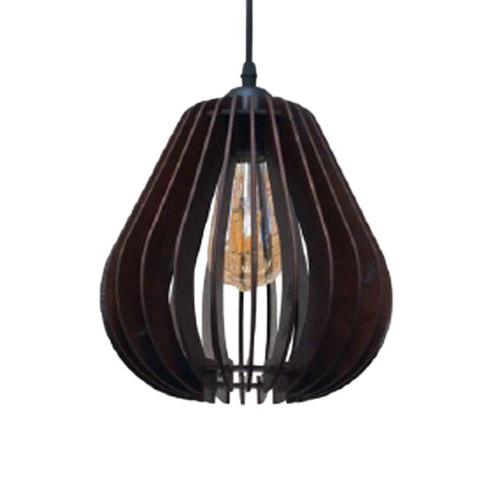 Люстра-подвес деревянная "Хекуба", стиль лофт