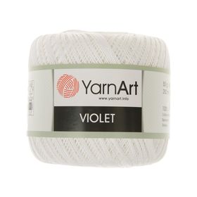 

Пряжа "Violet" 100% хлопок 282м/50гр (1000 отбелка)