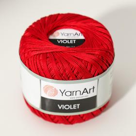

Пряжа "Violet" 100% хлопок 282м/50гр (5020 т.красный)