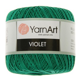 

Пряжа "Violet" 100% хлопок 282м/50гр (6334 изумруд)
