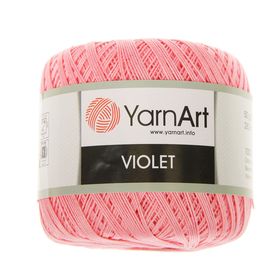 

Пряжа "Violet" 100% хлопок 282м/50гр (6313 св розовый)