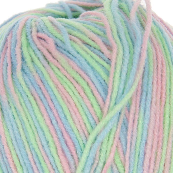 Пряжа "Baby print" 100% акрил, 400м/100гр (4863 салат-роз-гол)