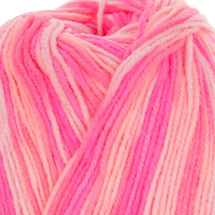 Пряжа "Baby print" 100% акрил, 400м/100гр (4890 св.роз-т.роз-малина )