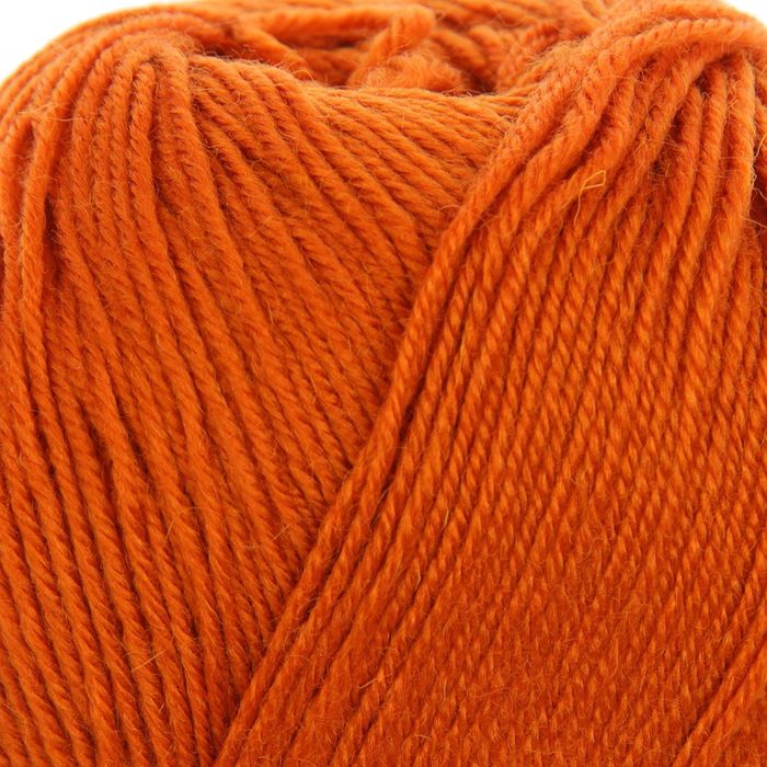 Пряжа "Brilliant" 45% шерсть, 55% акрил 380м/100гр (4998 терракот)