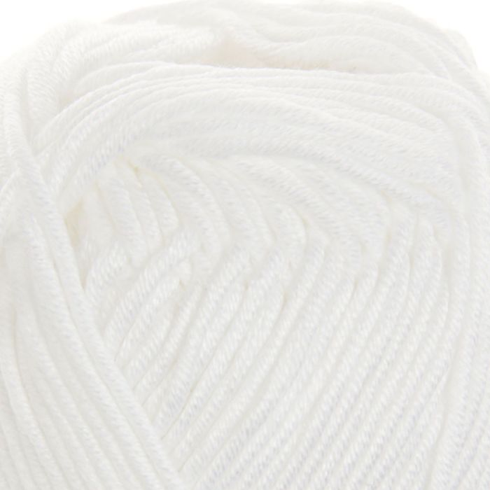 Пряжа "Charm" 100% мерсеризованный хлопок 106м/50гр (4151 белый)