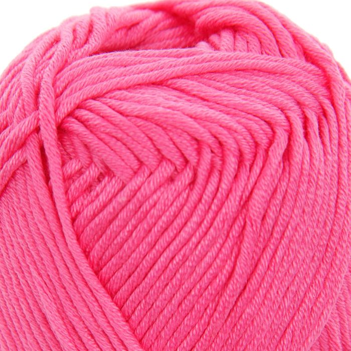 Пряжа "Charm" 100% мерсеризованный хлопок 106м/50гр (4155 ярко-розовый)