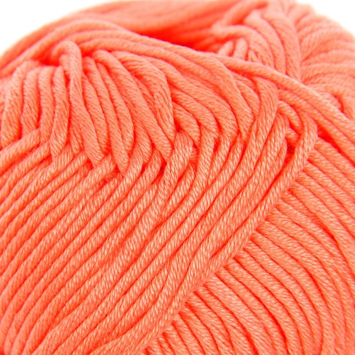 Пряжа "Charm" 100% мерсеризованный хлопок 106м/50гр (4196 оранж.коралл)