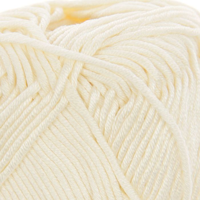 Пряжа "Charm" 100% мерсеризованный хлопок 106м/50гр (4153 молочный)