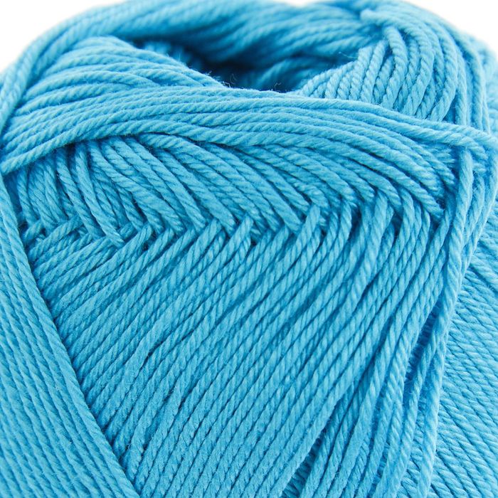 Пряжа "Coco" 100% мерсеризованный хлопок 240м/50гр (3878 ярко-голубой)