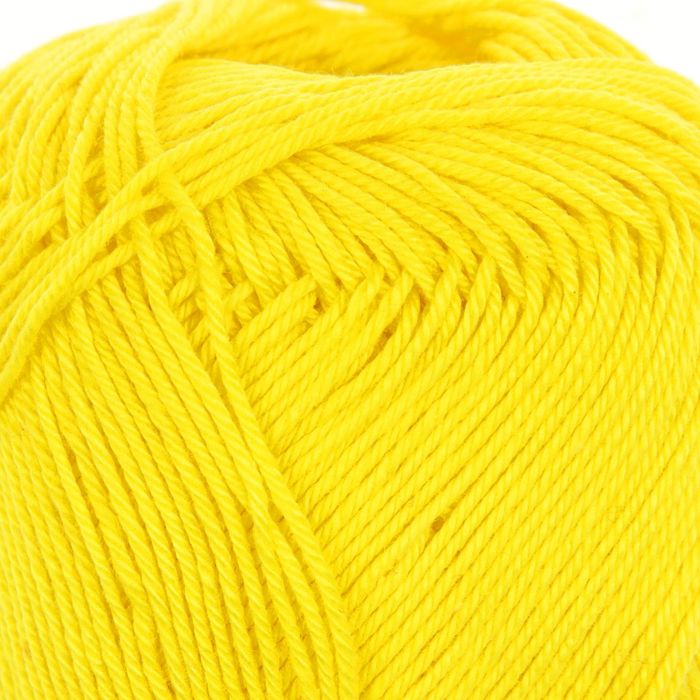 Пряжа "Coco" 100% мерсеризованный хлопок 240м/50гр (4320 солн.желтый)