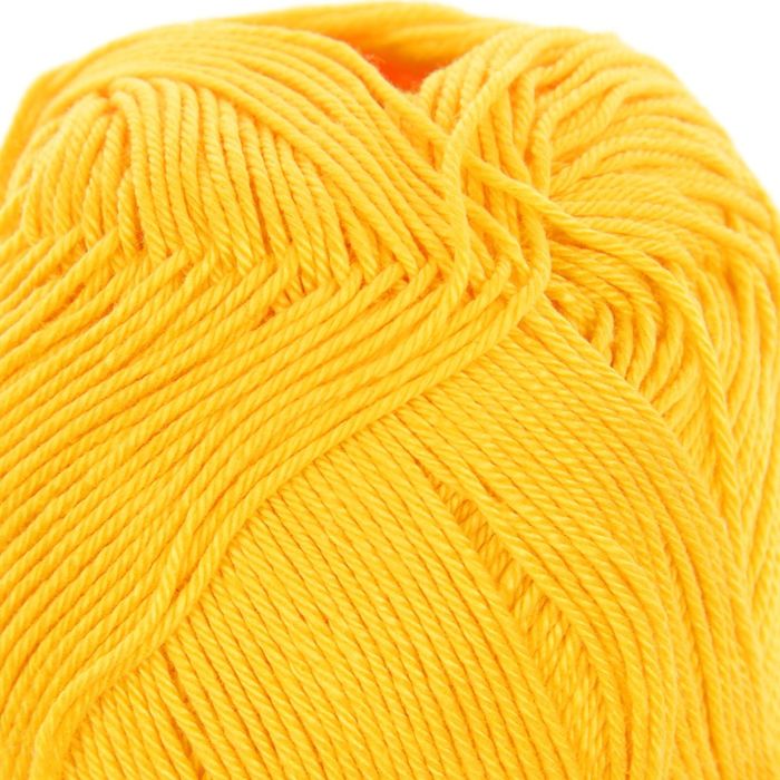 Пряжа "Coco" 100% мерсеризованный хлопок 240м/50гр (3863 желтый )