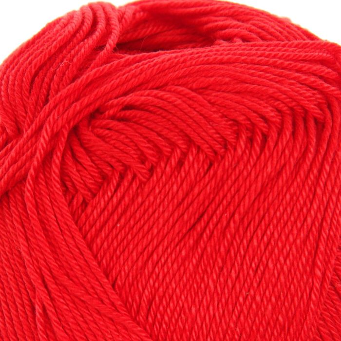 Пряжа "Coco" 100% мерсеризованный хлопок 240м/50гр (3856 красный)