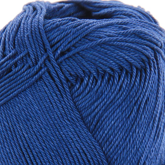 Пряжа "Coco" 100% мерсеризованный хлопок 240м/50гр (3857 синий)