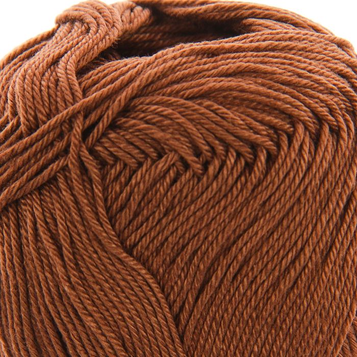 Пряжа "Coco" 100% мерсеризованный хлопок 240м/50гр (4306 коричневый)