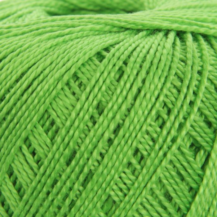 Пряжа "Iris" 100% мерсеризованный хлопок 125м/20гр (2107 молодая зелень)