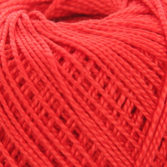 Пряжа "Iris" 100% мерсеризованный хлопок 125м/20гр (2121 красный)
