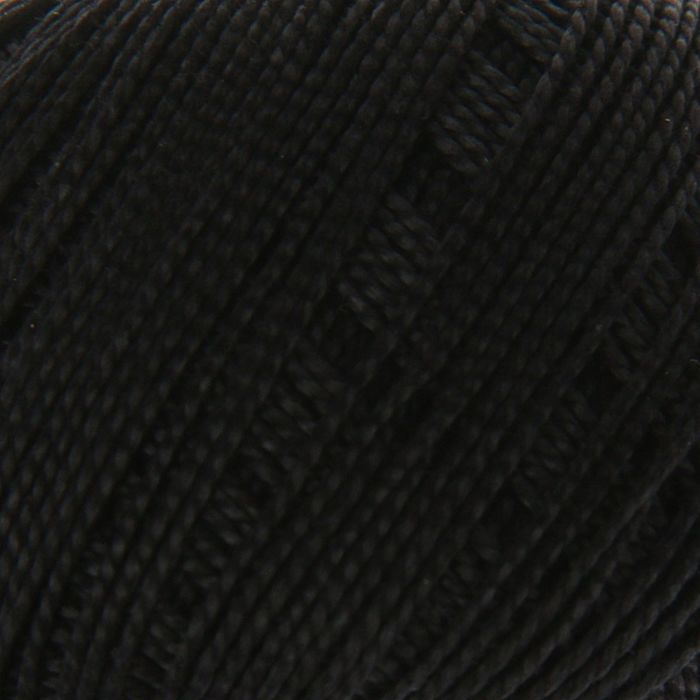 Пряжа "Iris" 100% мерсеризованный хлопок 125м/20гр (2102 черный)