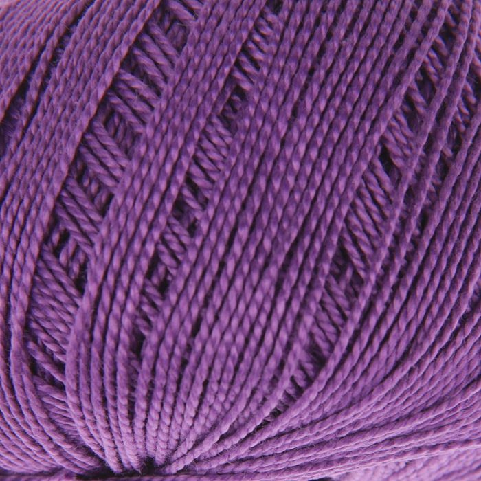 Пряжа "Iris" 100% мерсеризованный хлопок 125м/20гр (2114 фиолетовый)