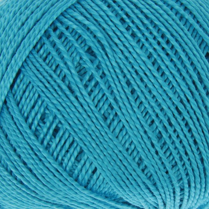 Пряжа "Iris" 100% мерсеризованный хлопок 125м/20гр (2110 голубая бир.)