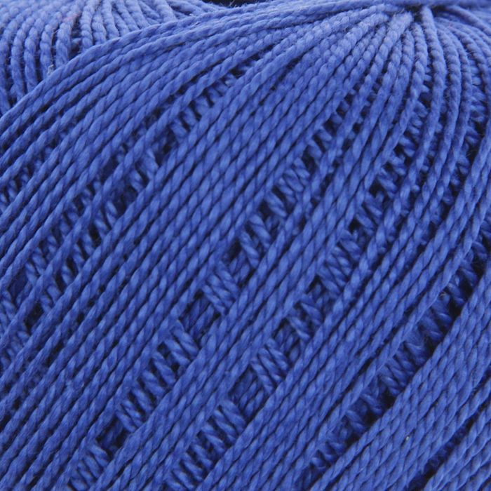 Пряжа "Iris" 100% мерсеризованный хлопок 125м/20гр (2112 ярко-синий)