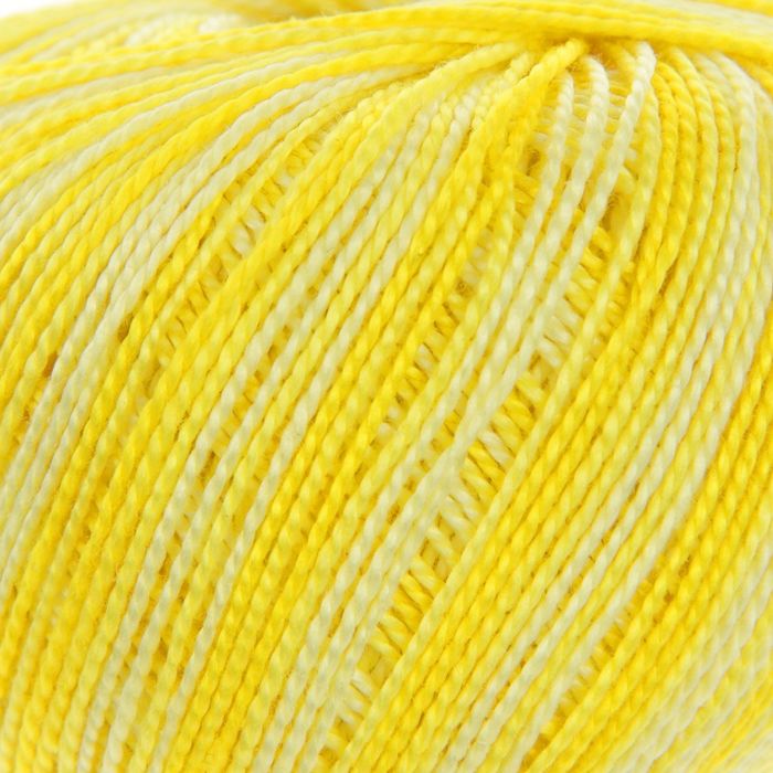 Пряжа "Iris print" 100% мерсеризованный хлопок 125м/20гр (2209 желтый)