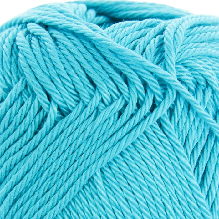 Пряжа "Lily" 100% мерсеризованный хлопок 125м/50гр (1618 голубая бирюза)